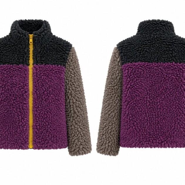 Alternative view of Chunky Block teddy grey-violet