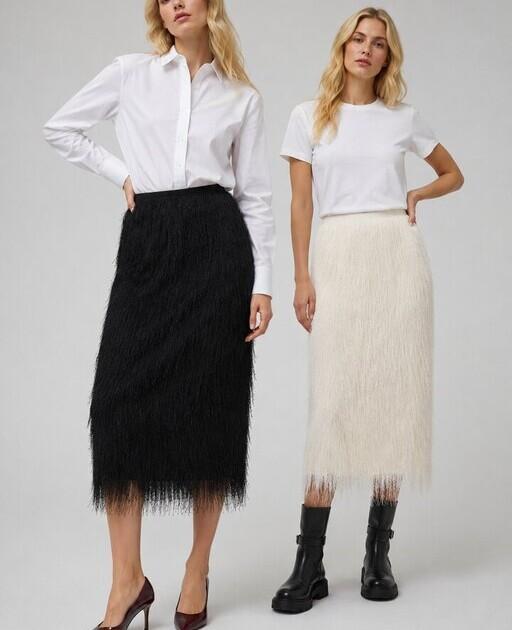 Dacre Fluffy Skirt black