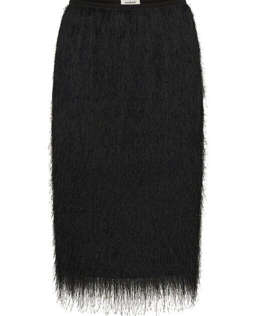 Alternative view of Dacre Fluffy Skirt black