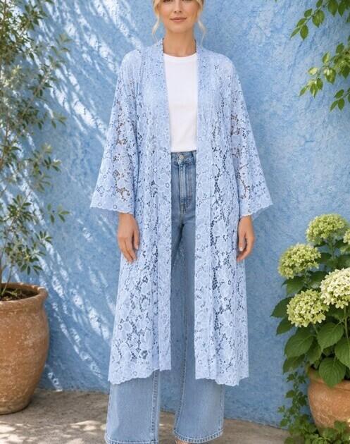 Day Kimono Sky Lace