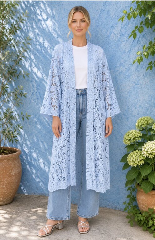 Day Kimono Sky Lace