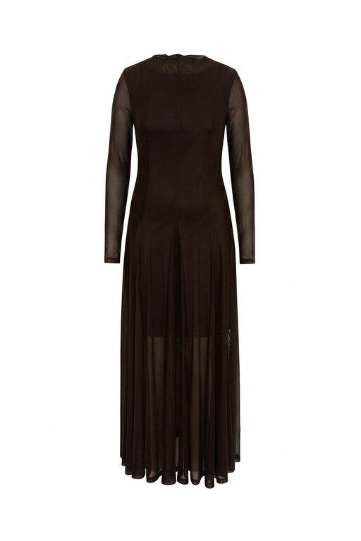 Messa dress dark chocolate brown - Image 3