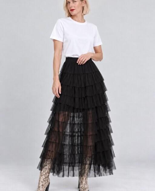 Miranda tyllihame Black