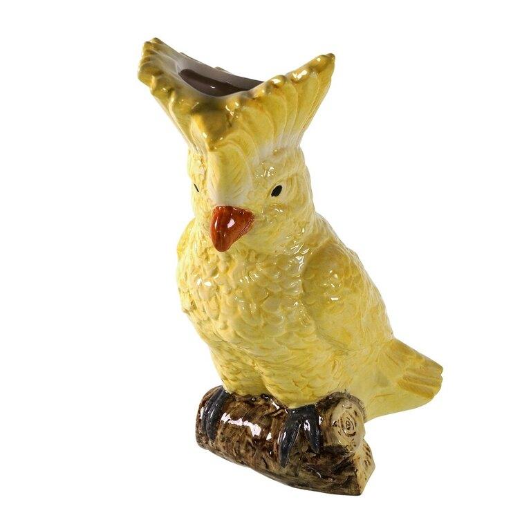 vase cockatoo - kakadu-maljakko yellow