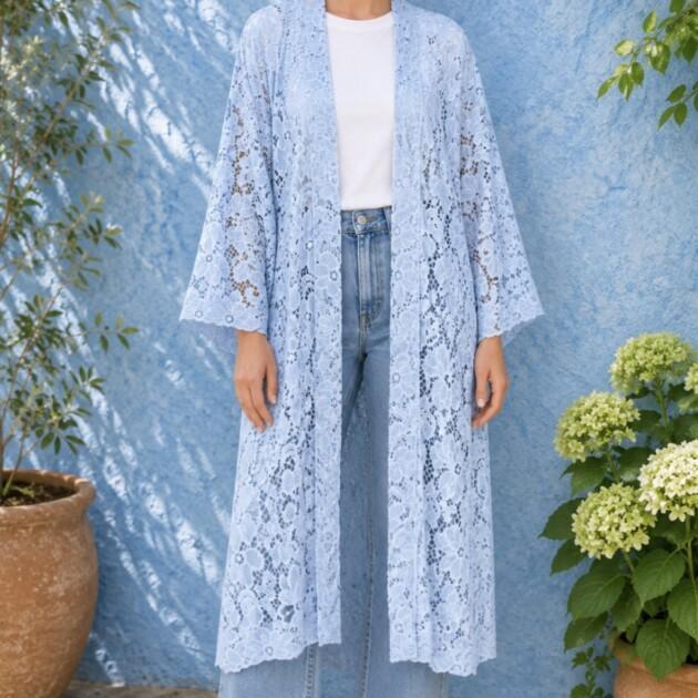 Day Kimono Sky Lace