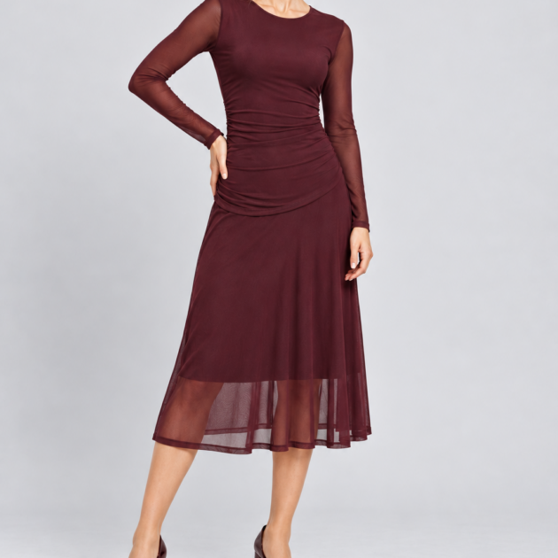 Paola mesh-mekko Fudge